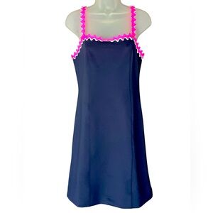 Lily Pulitzer Shellbee Navy and Pink Scuba Dress